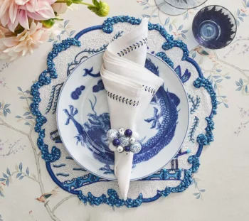 Kim Seybert Cloud Napkin Rings - Set of 4 - Image 2