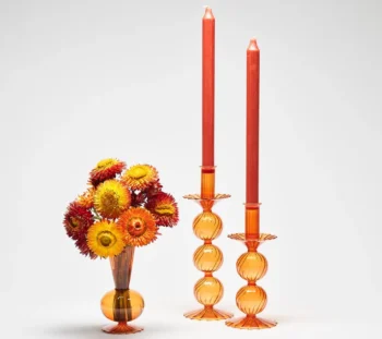 Kim Seybert Bella Short Candle Holders - Set of 2 - Image 5