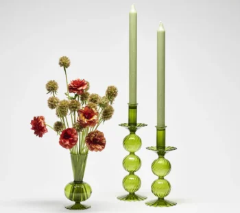Kim Seybert Bella Short Candle Holders - Set of 2 - Image 8