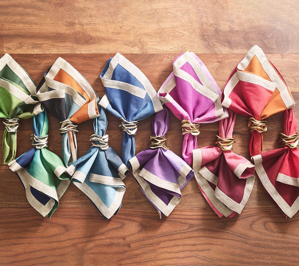 Kim Seybert Dip Dye Napkins Set of 4 The Pink Daisy