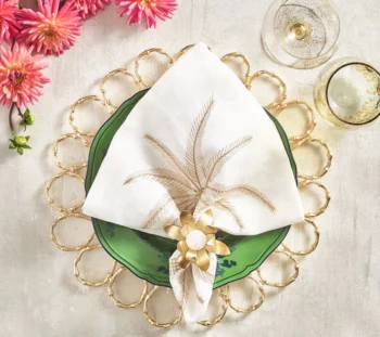 Kim Seybert Palm Coast Napkins - Set of 4 - Image 2