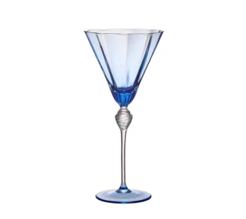 Kim Seybert Daphne Wine Glass in Blue - Set of 4