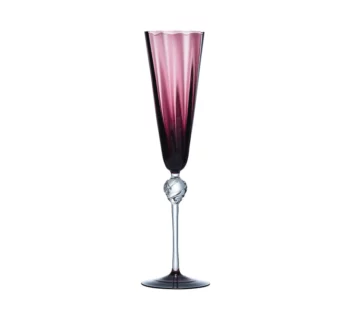 Kim Seybert Daphne Flute in Amethyst - Set of 4