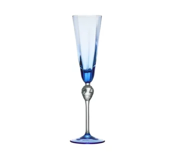 Kim Seybert Daphne Flute in Blue - Set of 4