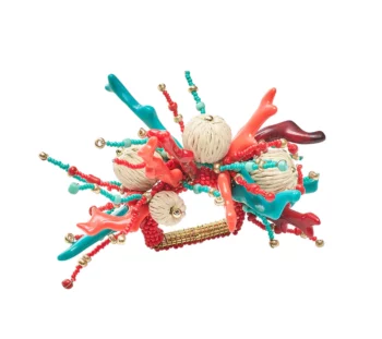 Kim Seybert Coral Spray Napkin Rings - Set of 4