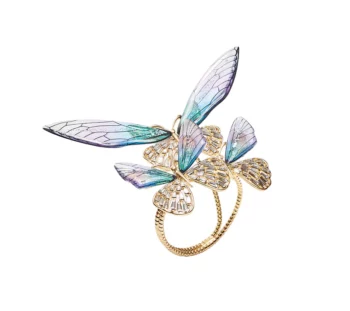 Kim Seybert Flutter Napkin Ring - Set of 4 in Gift Box
