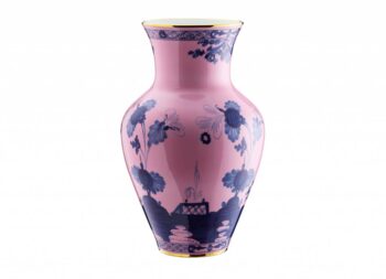 Ginori 1735 Oriente Italiano Azalea Ming Vase 9"H