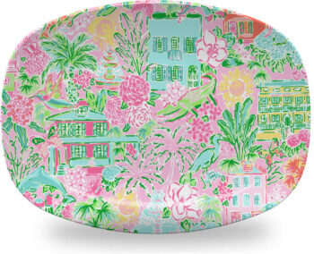 Mariposa Tray Chic Southern Charm Platter 14″L x 10″W