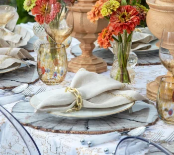 Kim Seybert Chain Link Napkin Ring - Set of 4