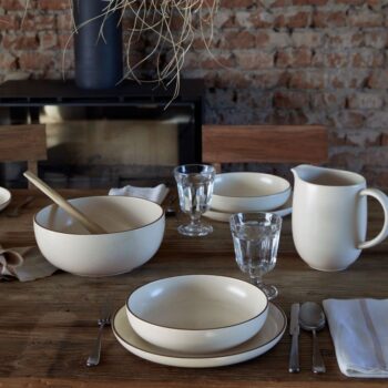 Casafina Monterosa Soup/Pasta Bowl - Cream/Cocoa - Image 2