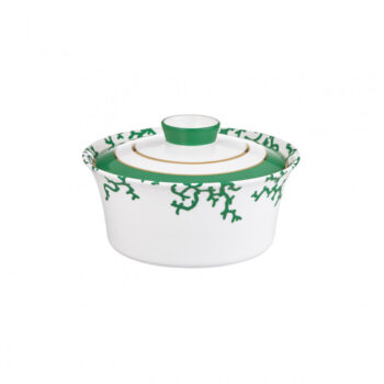 Raynaud Cristobal Emerald Chinese Covered Vegetable Dish