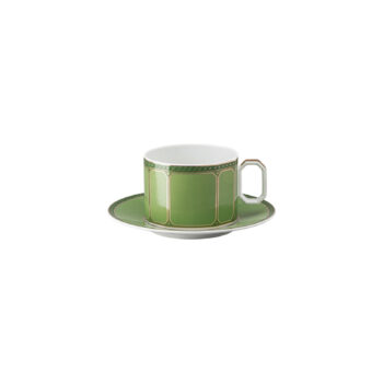 Rosenthal Swarovski Signum Fern Green Combi Cup & Saucer
