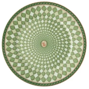 Rosenthal Swarovski Signum Fern Green Bread & Butter Plate