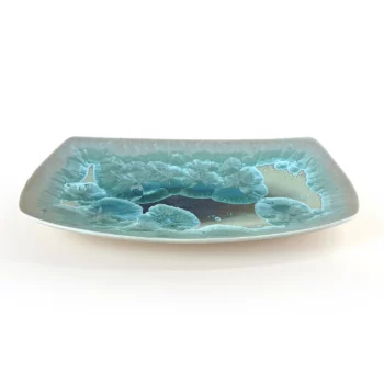 Michael Wainwright Borealis Aqua Oval Platter