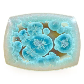Michael Wainwright Borealis Aqua Large Oval Platter - Image 2