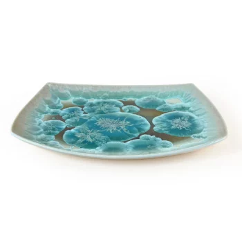 Michael Wainwright Borealis Aqua Large Oval Platter