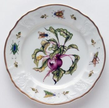 Anna Weatherley Antique Vegetables Beet Salad Plate