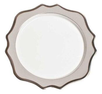 Anna Weatherley Anna's Palette Grey with Platinum Charger Plate