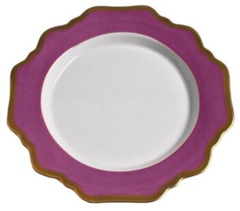 Anna Weatherley Anna's Palette Purple Orchid Dessert Plate