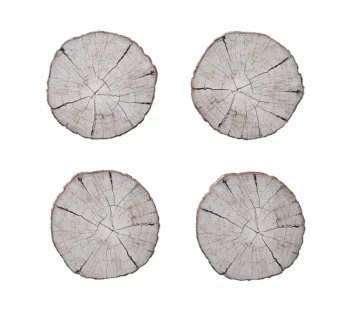 Kim Seybert Birch Coasters - Set of 4