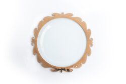 Annieglass Rococo Round Buffet Plate