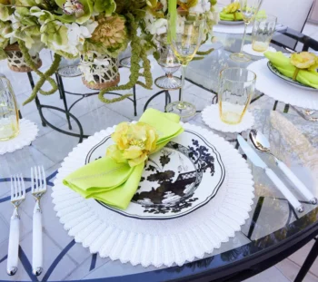 Kim Seybert Gardenia Napkin Ring - Set of 4 - Image 4