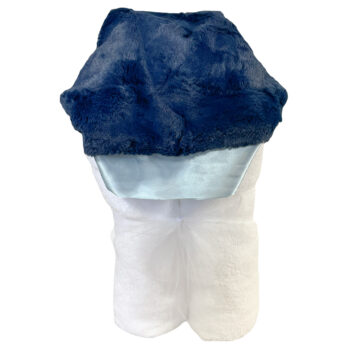 Rockin Royalty Plush Hooded Bath Towel- Navy Baby