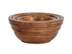 Juliska Bilbao Wood Nesting Bowl Set - 3 Piece