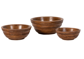 Juliska Bilbao Wood Nesting Bowl Set - 3 Piece - Image 2