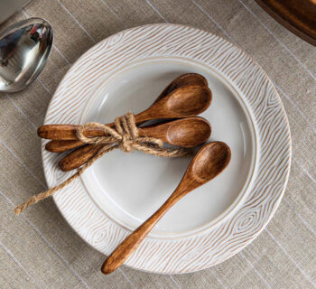 Juliska Bilbao Wood Petite Spoons - Set of 4 - Image 2