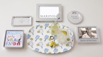 Mariposa Tray Chic Pickleball Platter 14"L x 10"W - Image 2