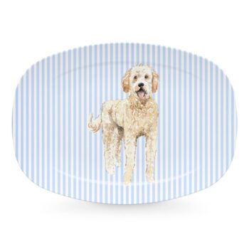 Mariposa Tray Chic Goldendoodle Platter 14"L x 10"W