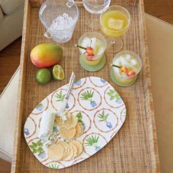 Mariposa Tray Chic Pickleball Platter 14"L x 10"W - Image 3