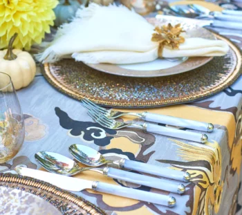 Kim Seybert Mirage 5-Piece Place Setting in White & Silver - Image 3