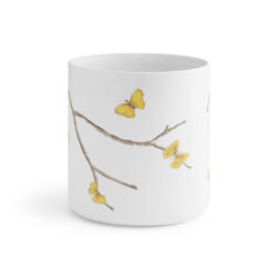 Michael Aram Butterfly Ginkgo Porcelain Waste Basket