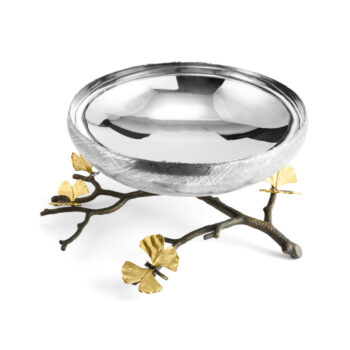 Michael Aram Butterfly Ginkgo Footed Bowl - Centerpiece - Image 2