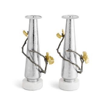Michael Aram Butterfly Ginkgo Gold Candleholders - Image 4