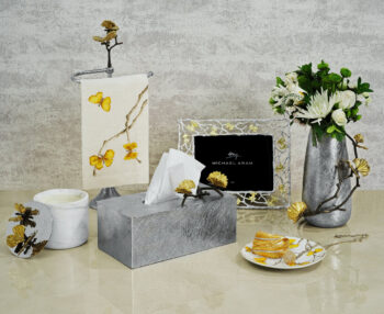 Michael Aram Butterfly Ginkgo Tissue Box - Rectangle - Image 2