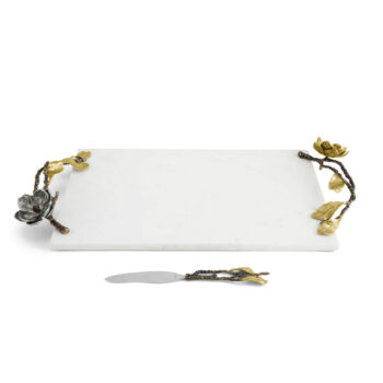 Michael Aram Vintage Bloom Cheese Board with Knife - Image 4