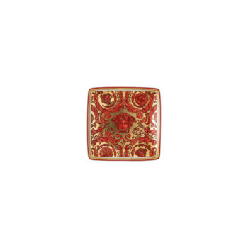 Versace by Rosenthal Medusa Garland Red Canape Dish