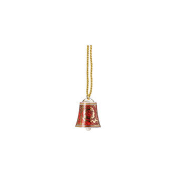 Versace by Rosenthal Medusa Garland Red Bell Ornament - Image 2