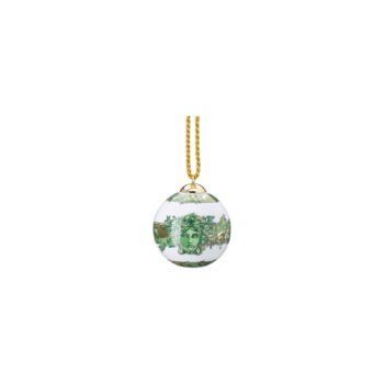 Versace by Rosenthal Medusa Garland Green Globe Ornament