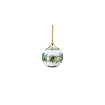 Versace by Rosenthal Medusa Garland Green Globe Ornament - Image 2