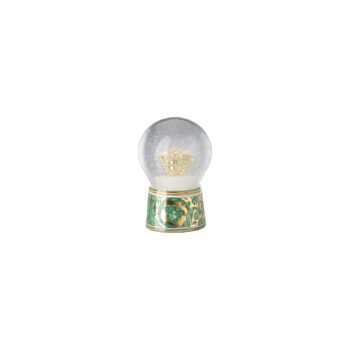 Versace by Rosenthal Medusa Garland Green Snow Globe - Small
