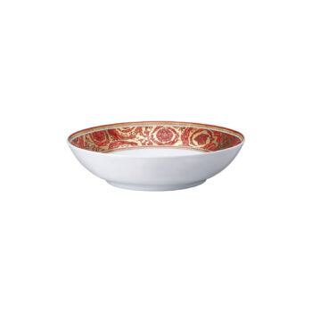 Versace by Rosenthal Medusa Garland Red Rim Soup Plate - Image 2
