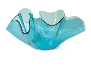 Annieglass Blue Anemone Sculpture