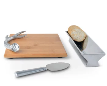 Arthur Court Antler Bamboo Cheese Set - Image 2