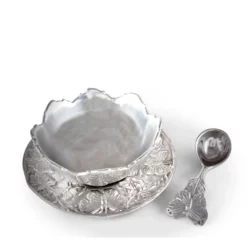 Arthur Court Butterfly 3-Piece Condiment Set