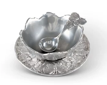 Arthur Court Butterfly 3-Piece Condiment Set - Image 2