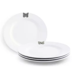 Arthur Court Butterfly Melamine Lunch Plates - Set of 4